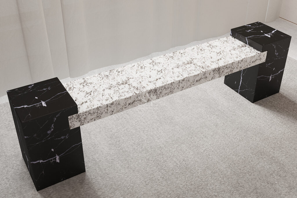 Corridor Marble Bench