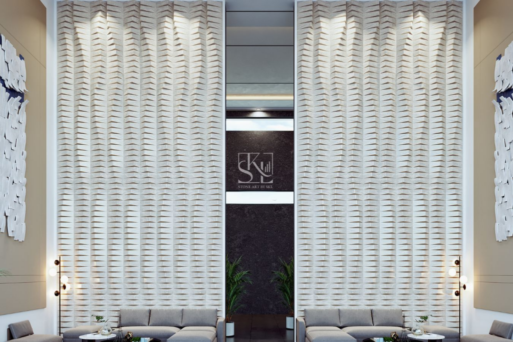 Sliced Wave Design Wall Cladding