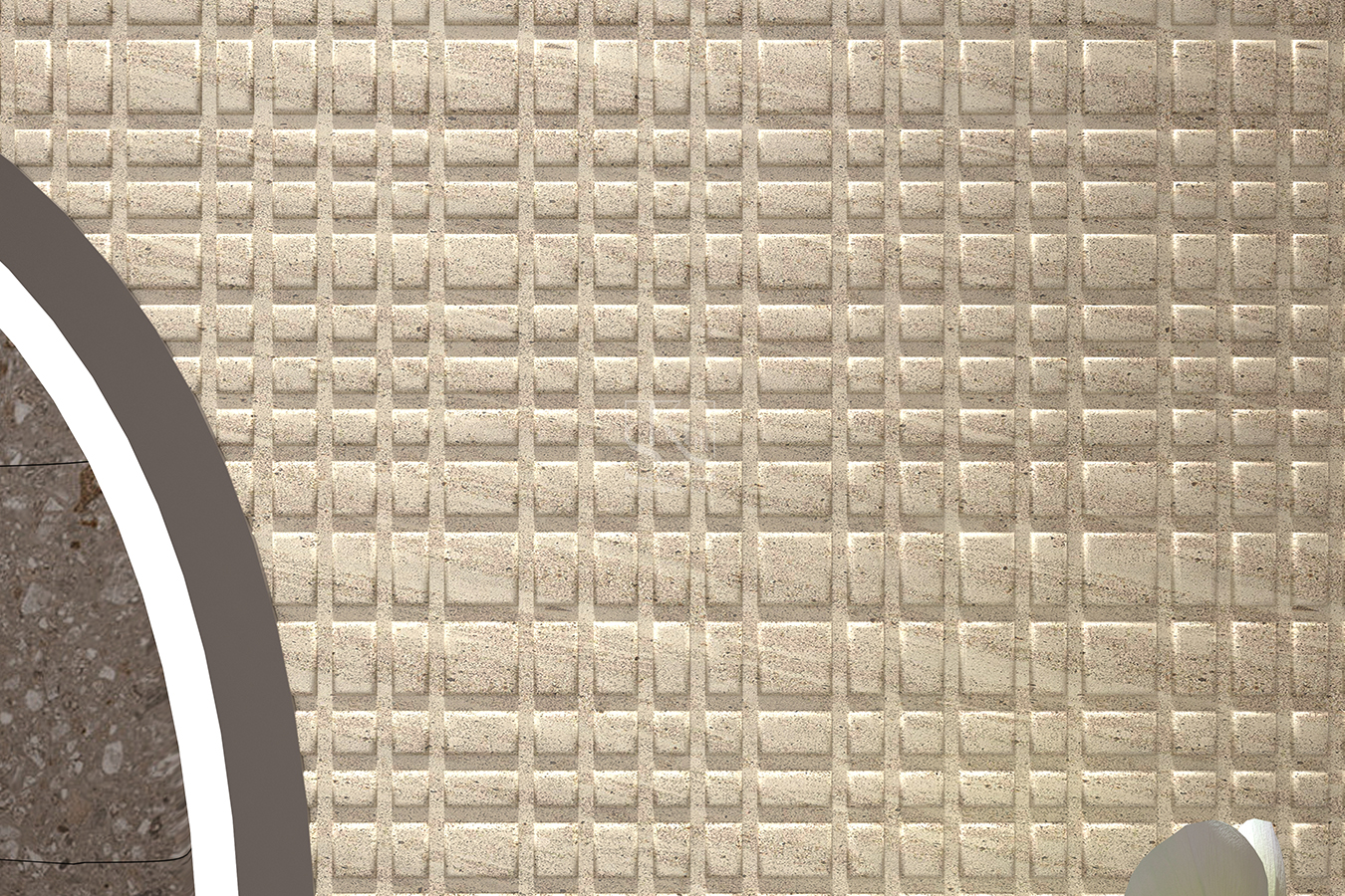 Textured Limestone Surface