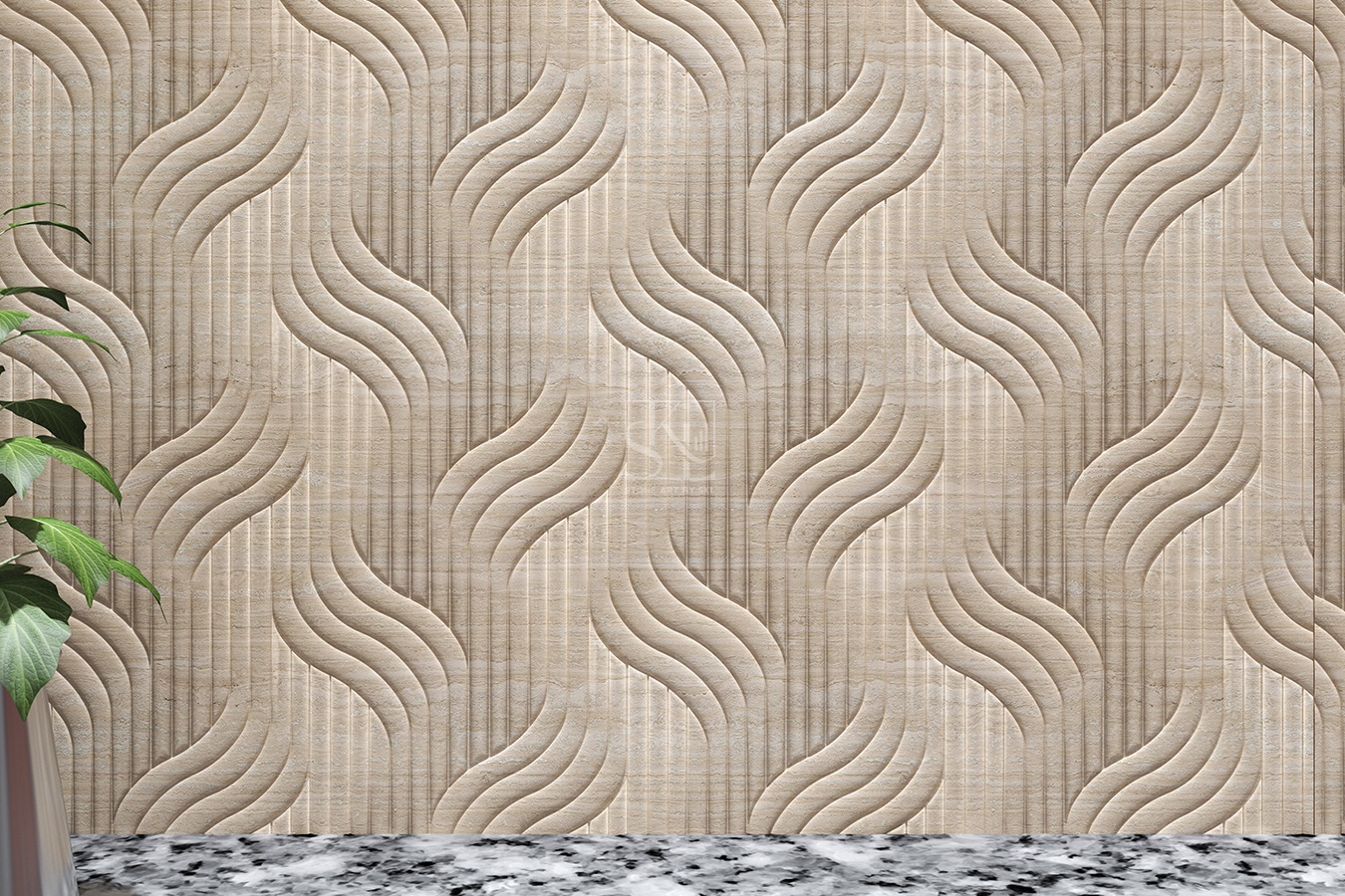 Sand Traces Sandstone Surface