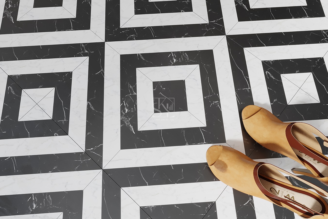 Maze Inlay Flooring