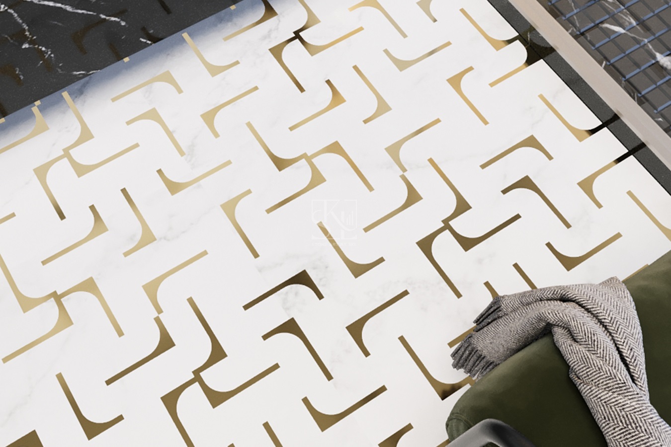 Boomerang Mosaic Flooring
