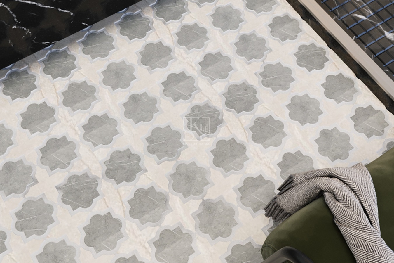 Reverse Cleef Mosaic Flooring