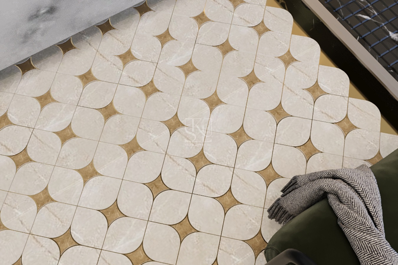 Squircle Mosaic Flooring