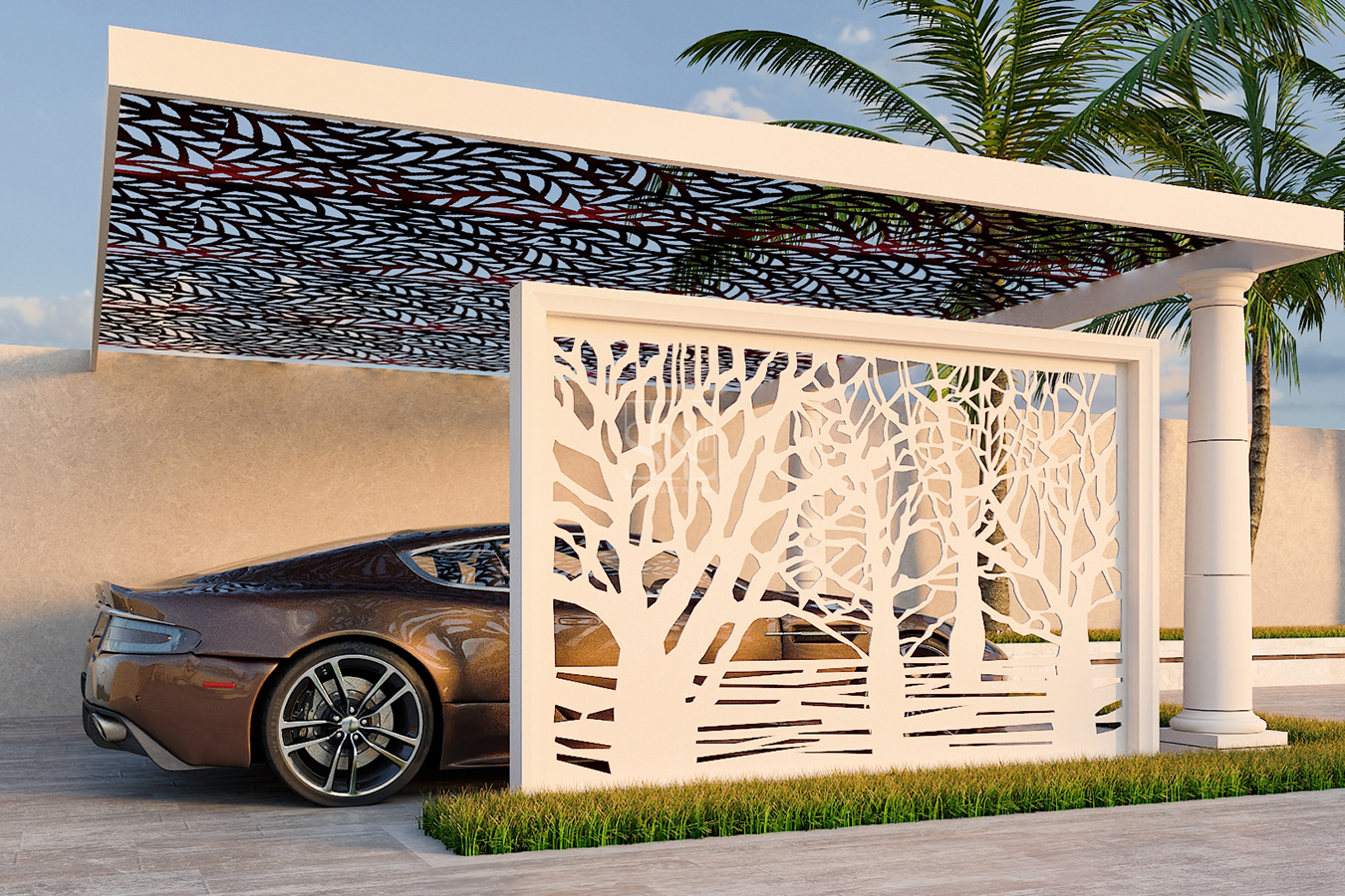 Mashrabiya Wall Design 7