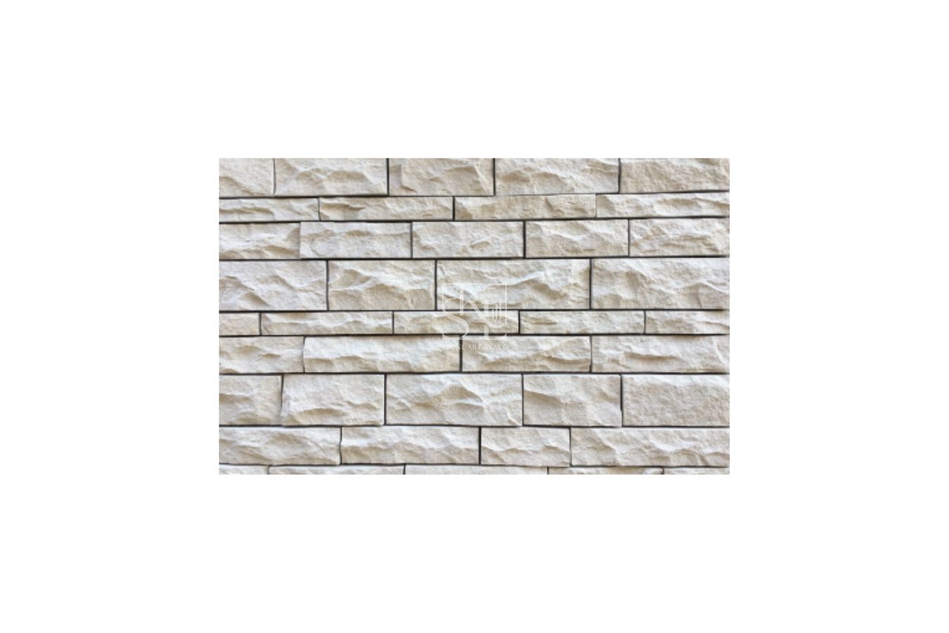 White Dimensional Ledgestone