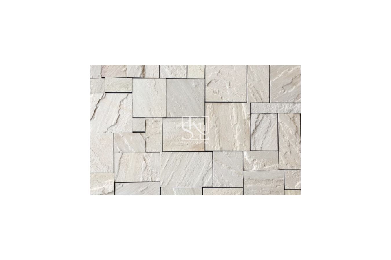 White Dimensional Castlestone