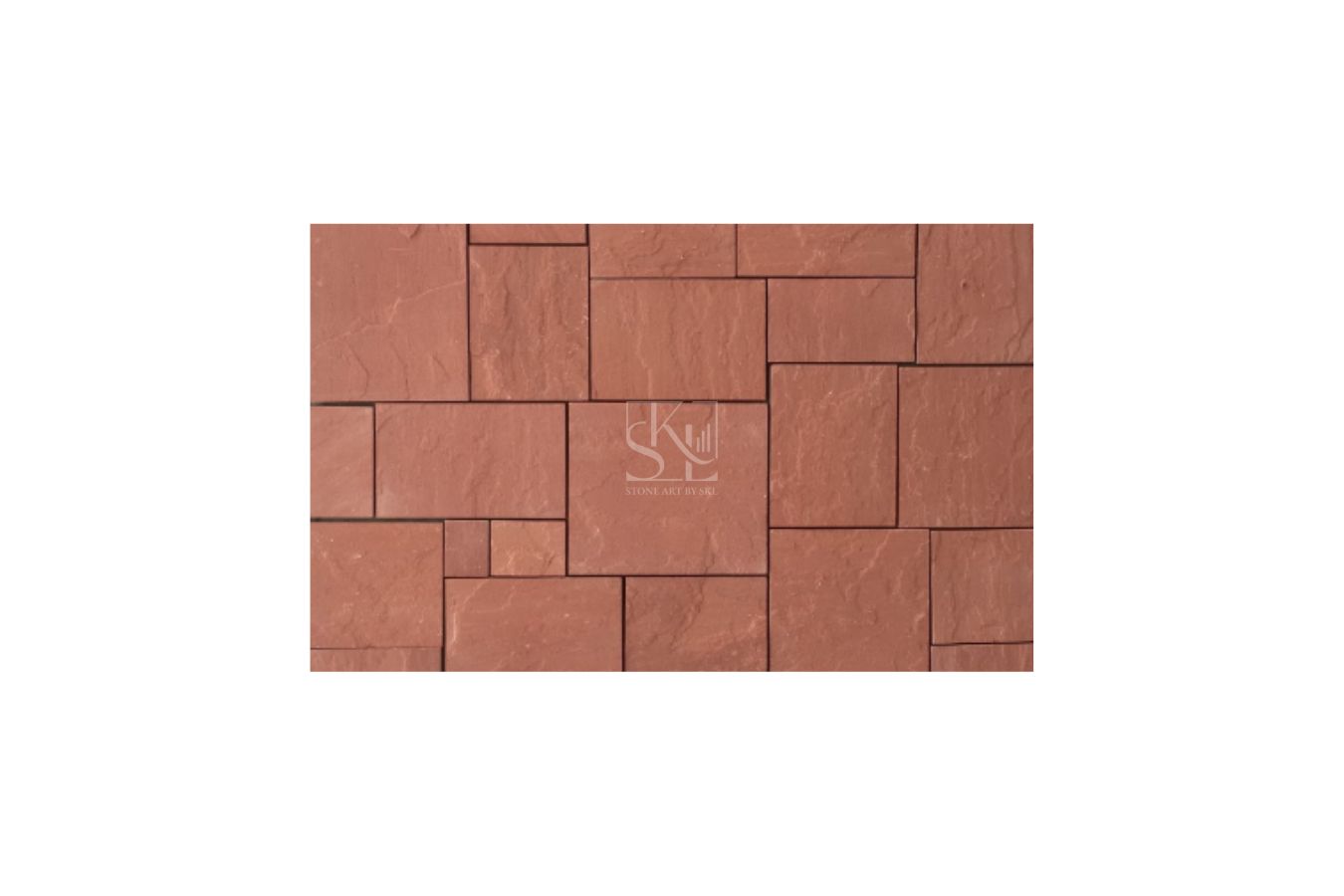 Red Dimensional Castlestone