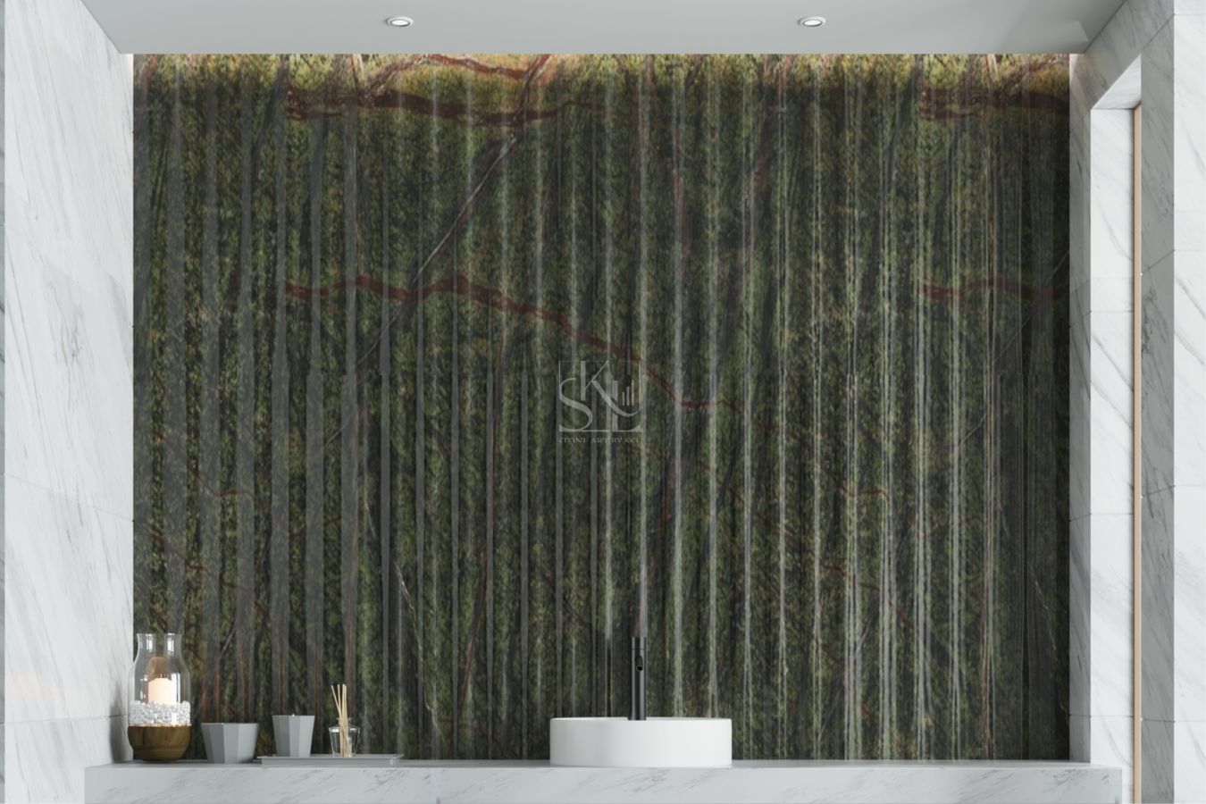 Forest Green Fluting Design