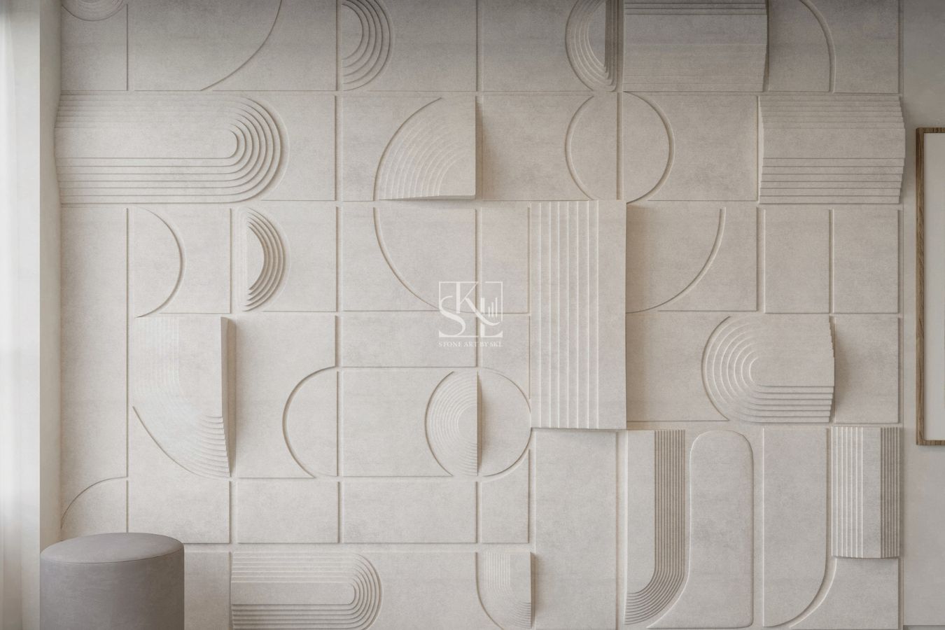 Abstract Art Design Wall Cladding