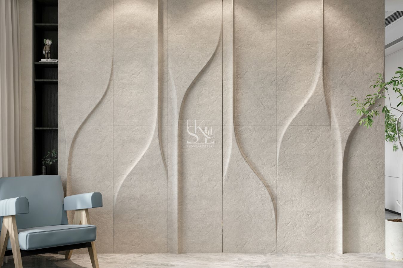 Abstract Art Wall Cladding