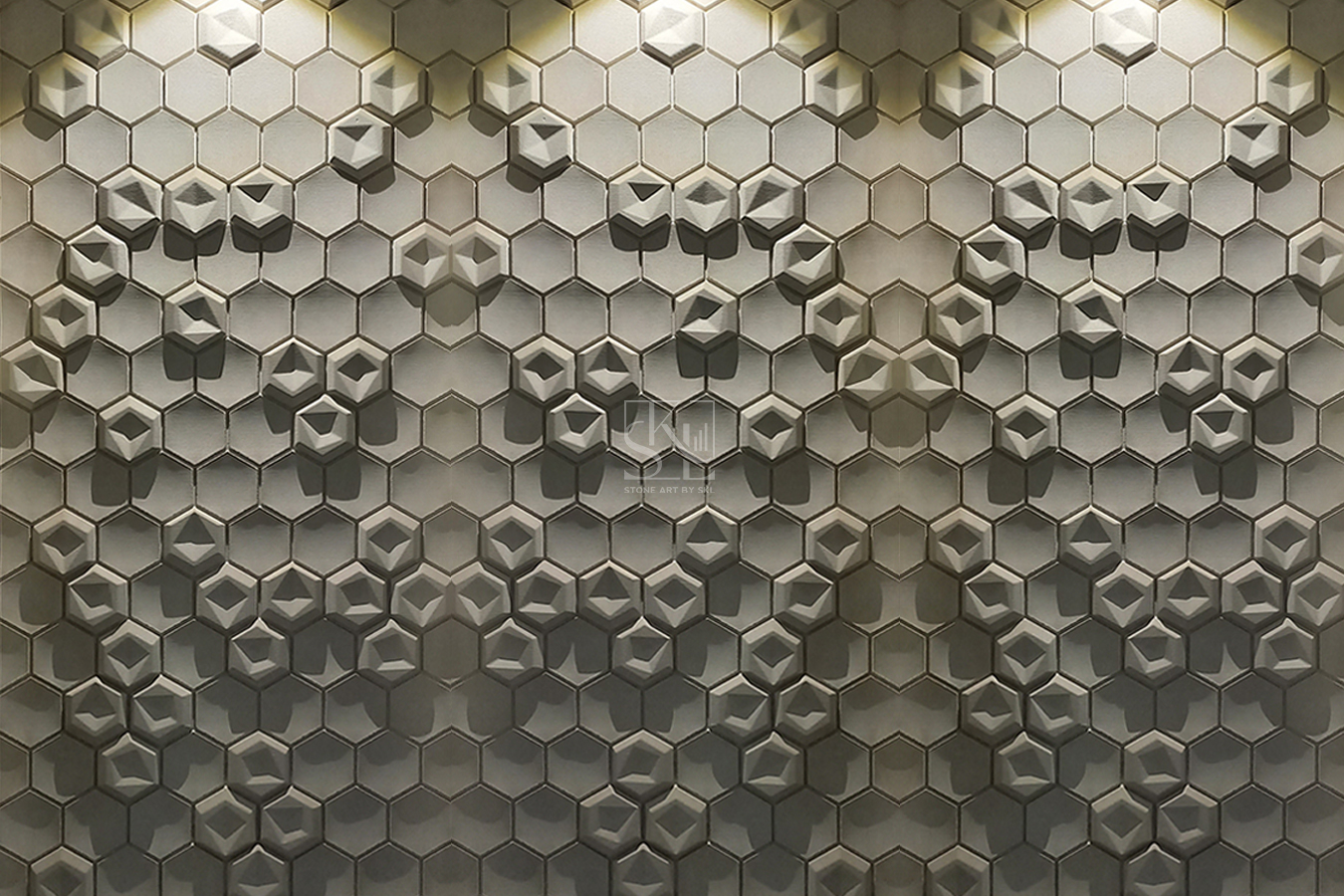 Dual Hexagonal Pattern Wall Cladding