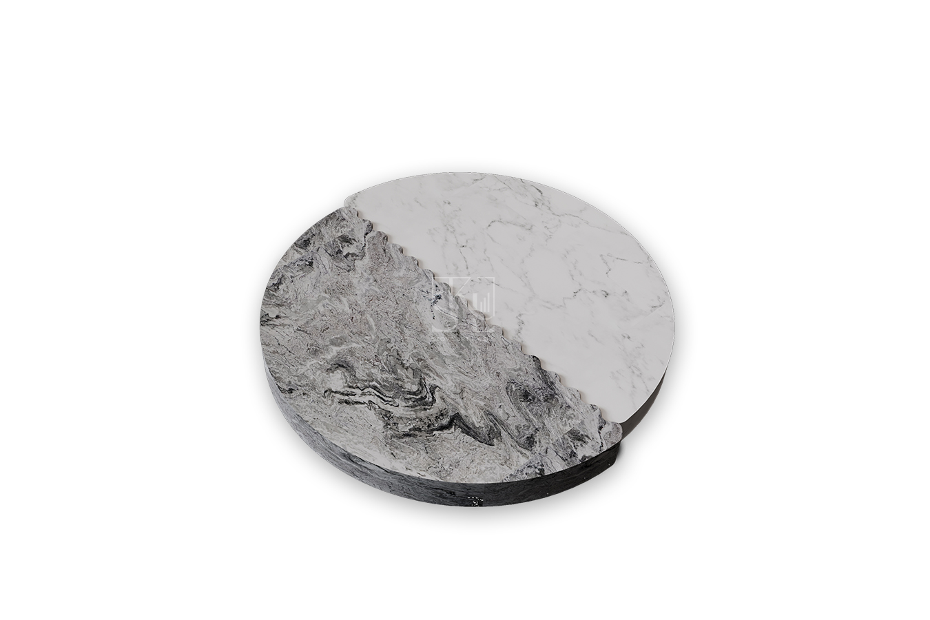 Grey White Marble Coaster